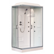 Душевая кабина Royal Bath RB8120HP2-T-R (прозрачное) белый профиль